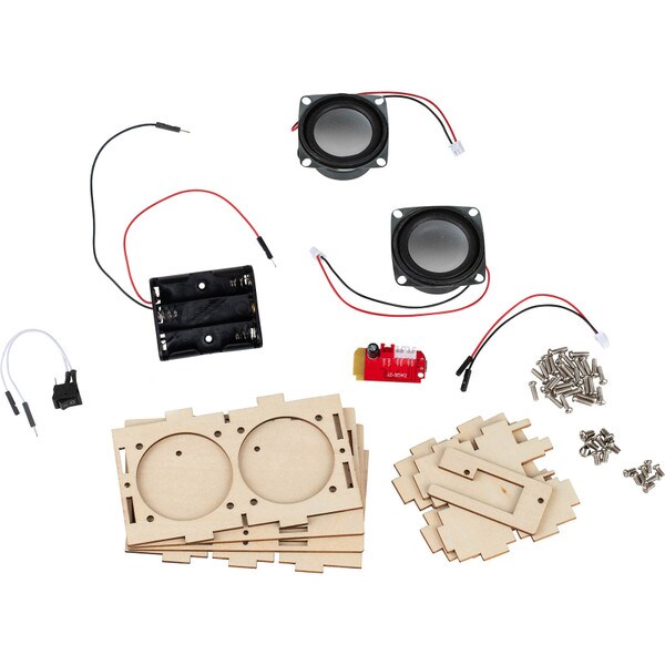Main product image for STEM Bluetooth 5.0 Speaker Kit with Wooden Enclosure and 2 x 5W Amp Board320-6055